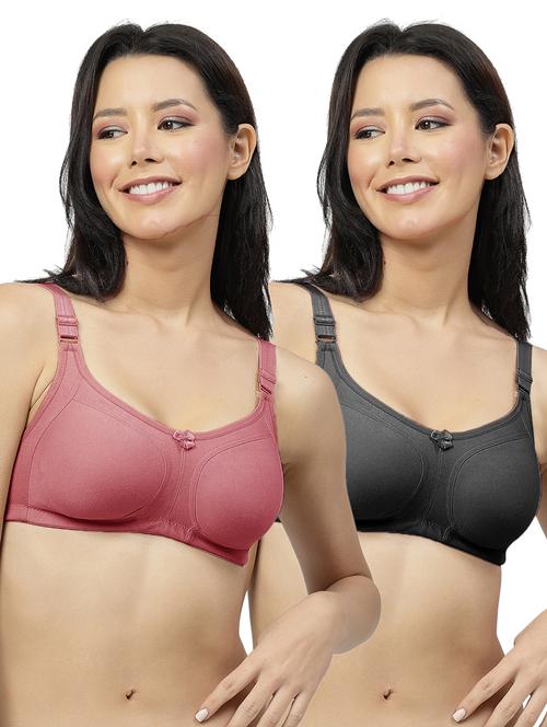 women pack of 2 solid bra combo - 21664189 - Very Small Image - 1