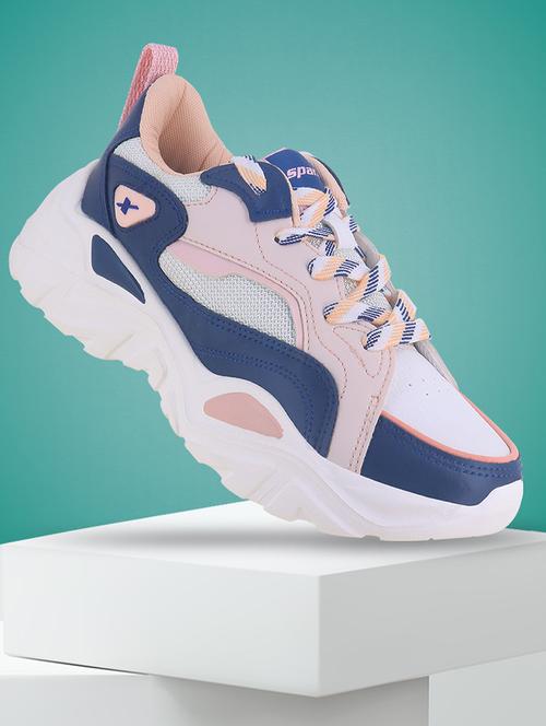 women navy lace-up sport shoes - 21664430 - Very Small Image - 1