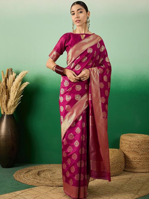 women self design banarasi saree - 21665644 - Very Small Image - 1