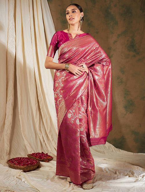 women self design banarasi saree - 21665688 - Very Small Image - 1