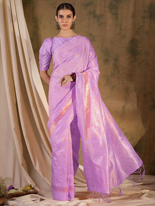 women self design banarasi saree with blouse - 21665848 - Very Small Image - 1