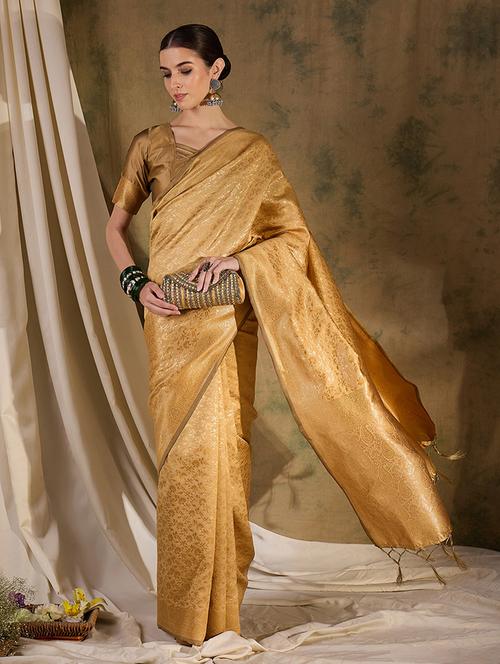 women self design banarasi saree with blouse - 21665858 - Very Small Image - 1