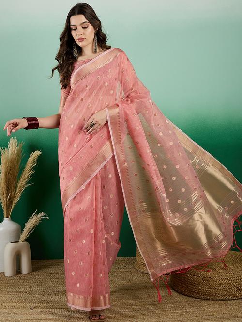 women self design bordered saree with blouse - 21665956 - Very Small Image - 1