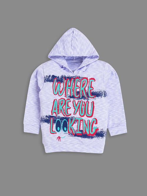 kids long sleeves front print sweatshirt - 21666170 - Very Small Image - 1