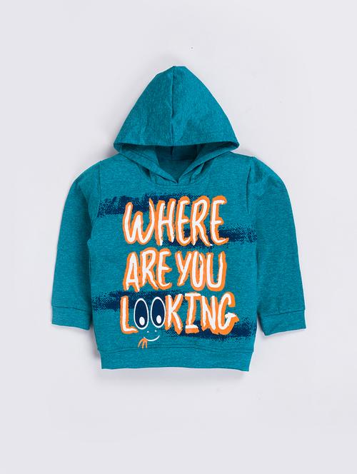 kids long sleeves front print sweatshirt - 21666171 - Very Small Image - 1