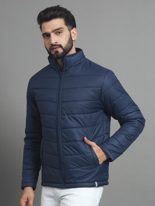 men long sleeve solid quilted jacket - 21666504 - Very Small Image - 1