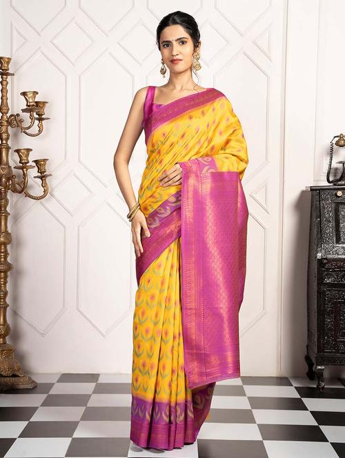 women self design pochampalli saree - 21670034 - Very Small Image - 1