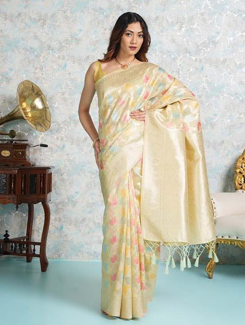 women self design banarasi saree - 21670077 - Very Small Image - 1