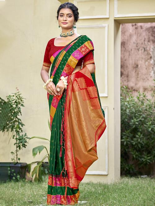 women self design bordered saree with blouse - 21671056 - Very Small Image - 1
