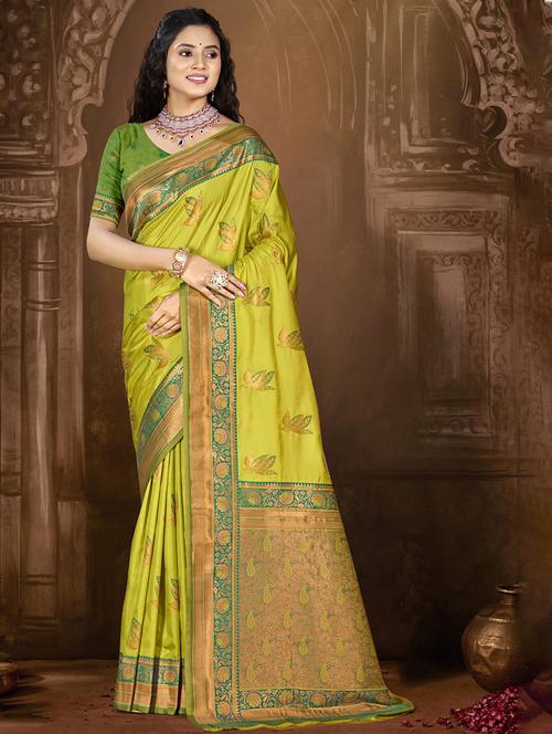 women self design bordered saree with blouse - 21671204 - Very Small Image - 1