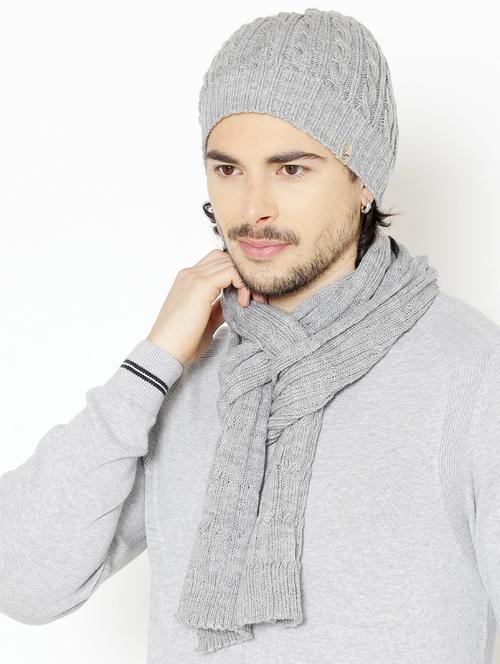 men self design beanie and muffler combo - 21671860 - Very Small Image - 1