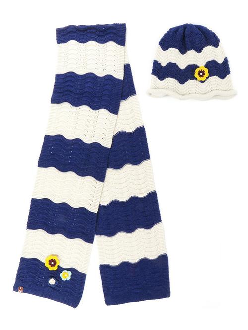 kids self design pack of 2 beanie & muffler combo - 21671885 - Very Small Image - 1