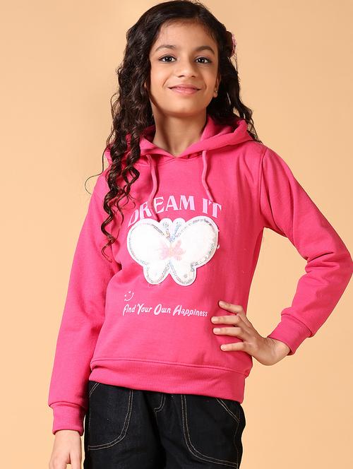 girls chest print long sleeve sweatshirt - 21672326 - Very Small Image - 1