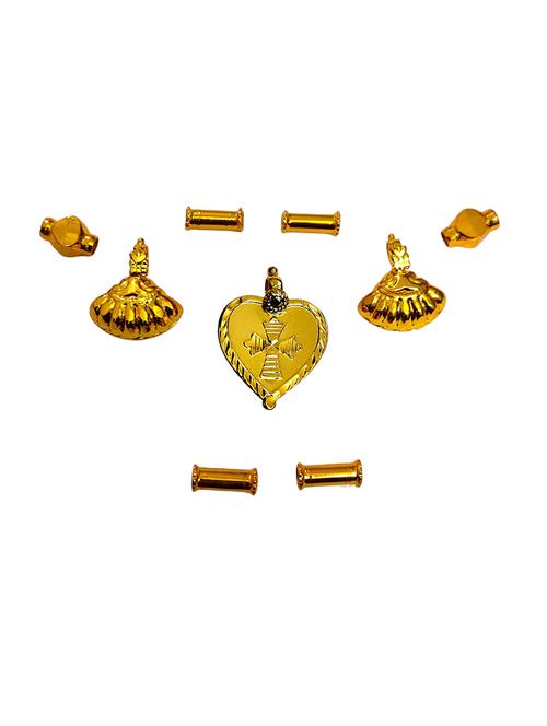 gold plated traditional necklace for women with elegant pendant - 21672425 - Very Small Image - 1
