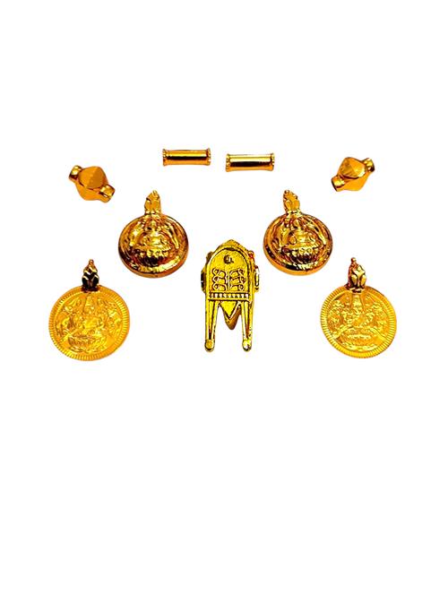 gold plated traditional necklace for women with elegant pendant - 21672521 - Very Small Image - 1