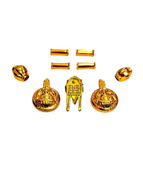 gold plated traditional necklace for women with elegant pendant - 21672533 - Very Small Image - 1