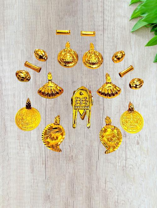 gold plated traditional necklace for women with elegant pendant - 21672562 - Very Small Image - 1