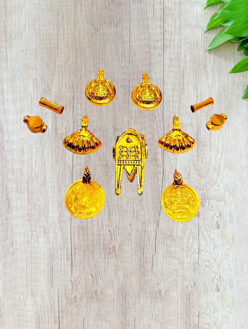 gold plated traditional necklace for women with elegant pendant - 21672586 - Very Small Image - 1