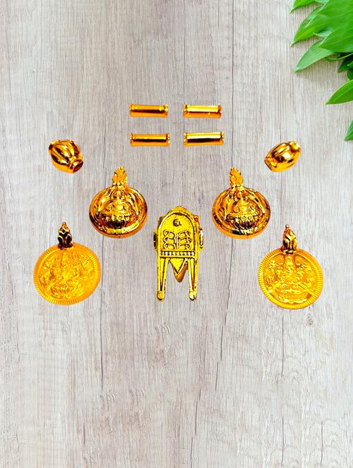 gold plated traditional necklace for women with elegant pendant - 21672588 - Very Small Image - 1