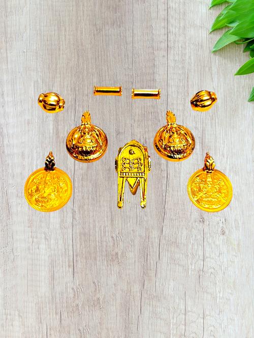 gold plated traditional necklace for women with elegant pendant - 21672592 - Very Small Image - 1