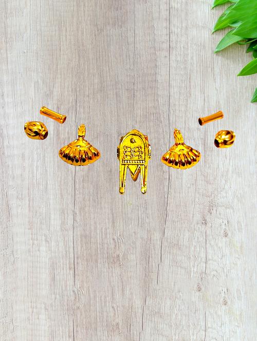 gold plated traditional necklace for women with elegant pendant - 21672598 - Very Small Image - 1