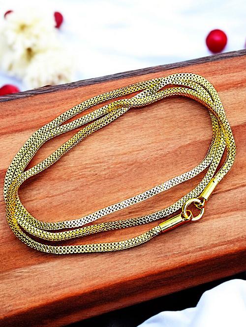 gold plated traditional chain for women - 21672603 - Very Small Image - 1