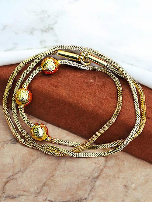 gold plated traditional chain for women - 21672604 - Very Small Image - 1