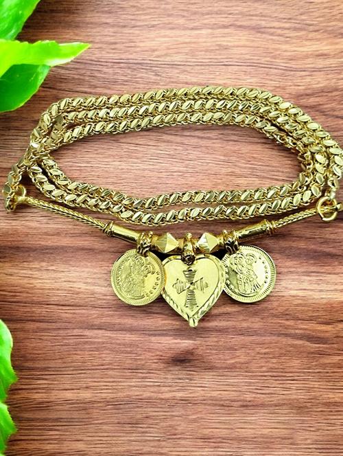 elegant gold toned pendant set for mangalsutra customization - 21672633 - Very Small Image - 1