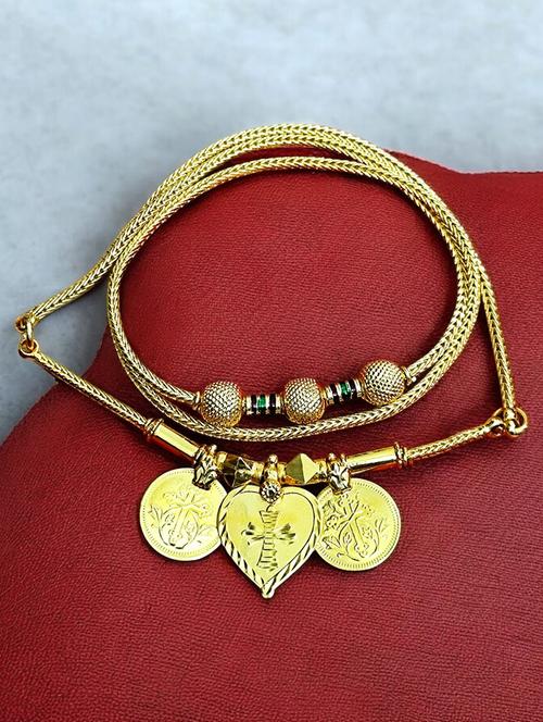 elegant gold toned pendant set for mangalsutra customization - 21672657 - Very Small Image - 1