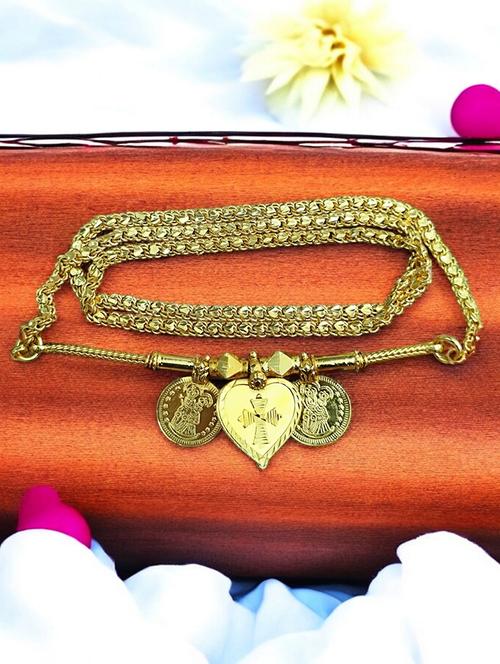 gold plated traditional necklace for women with elegant pendant - 21672670 - Very Small Image - 1