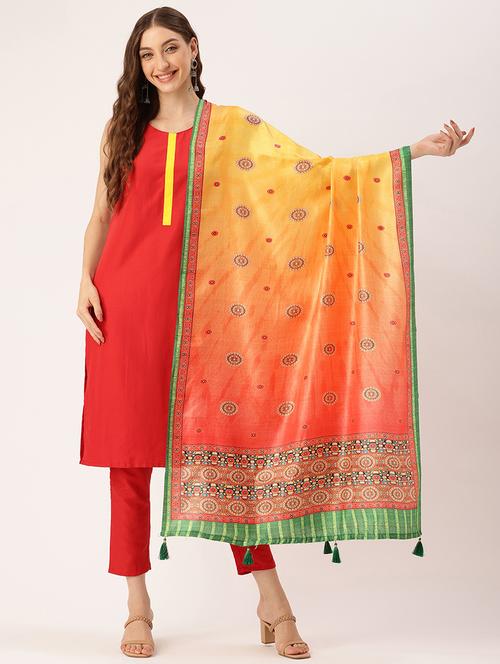 women multi color self design dupatta - 21672908 - Very Small Image - 1