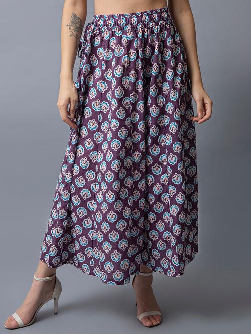 women block printed flared palazzo - 21674054 - Very Small Image - 1
