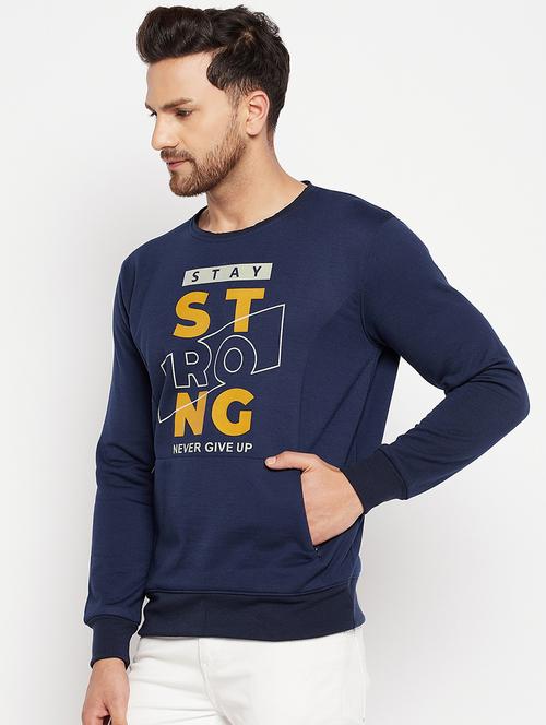 men front print long sleeve sweatshirt - 21674706 - Very Small Image - 1