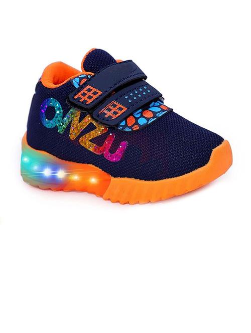 boys printed velcro led lightening sports shoes - 21674821 - Very Small Image - 1