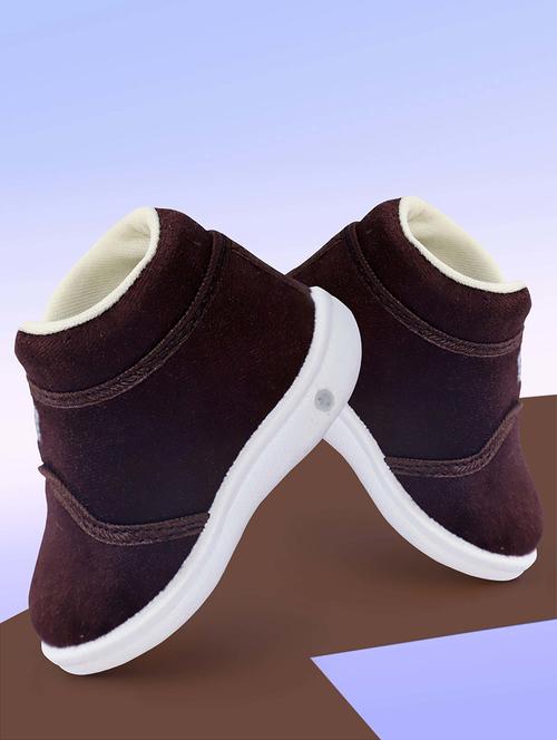 kids unisex solid velcro booties - 21674886 - Very Small Image - 1