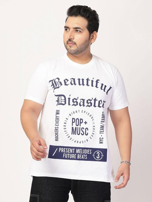 men front print plus size t-shirt - 21675503 - Very Small Image - 1