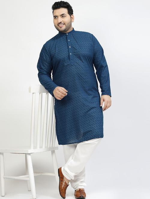 men self design kurta pyjama ethnic wear set - 21675560 - Very Small Image - 1