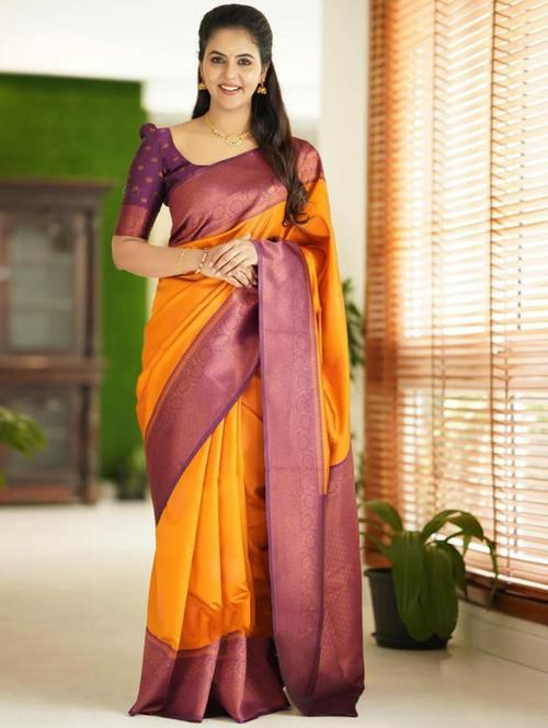 women self design banarasi saree - 21675883 - Very Small Image - 1