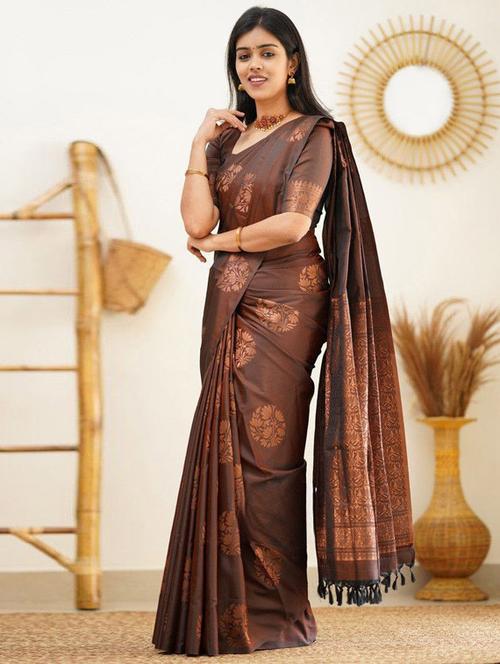 women self design kanjivaram saree - 21675895 - Very Small Image - 1