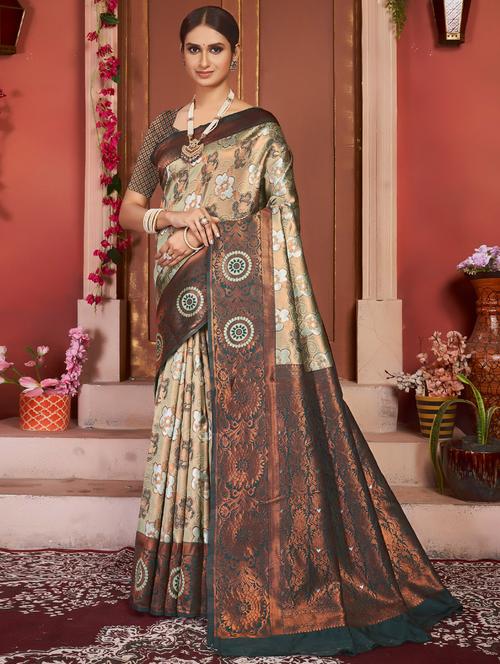 women self design banarasi saree - 21675937 - Very Small Image - 1
