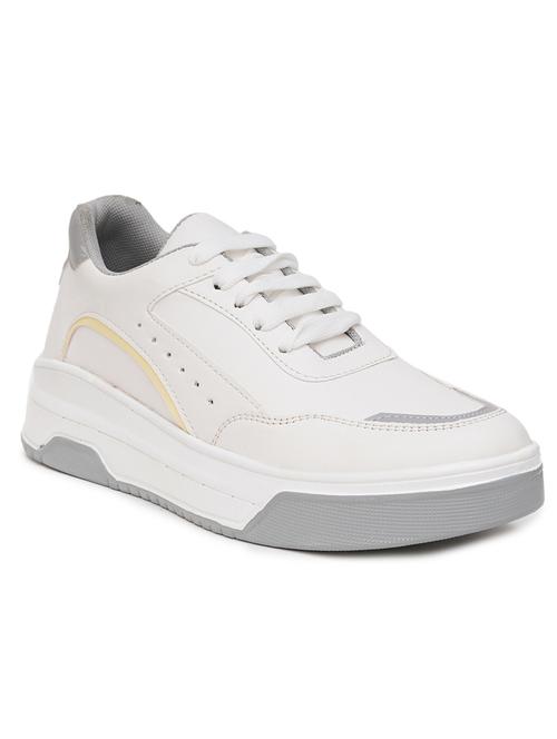 women white lace-up casual shoes - 21676074 - Very Small Image - 1