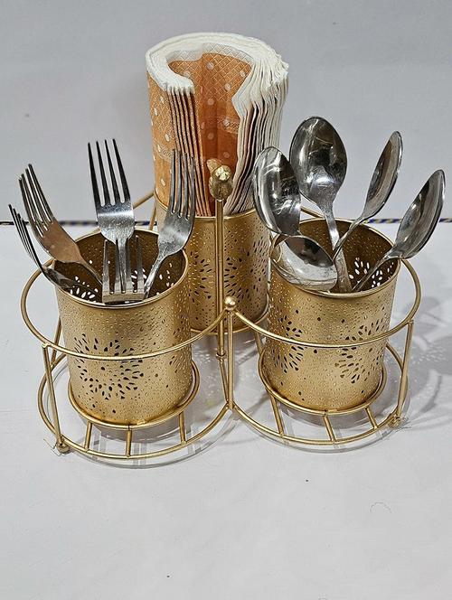 cutlery holder spoon and tissue holder - 21676490 - Very Small Image - 1