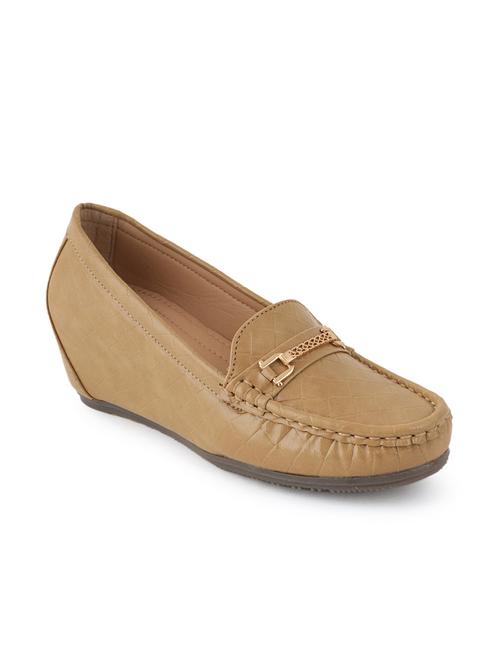 women tan slip on loafers - 21676499 - Very Small Image - 1