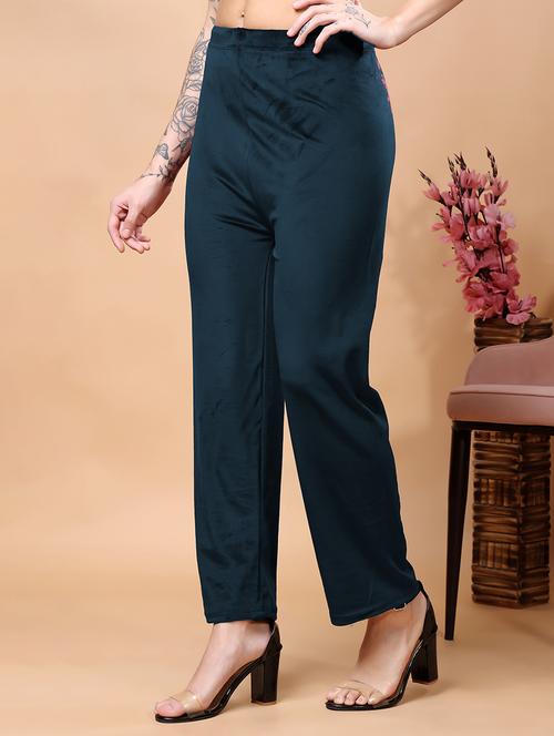 women solid mid rise pajama - 21676568 - Very Small Image - 1