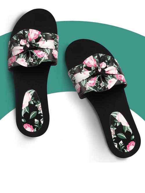 women printed slip on sandal - 21676785 - Very Small Image - 1