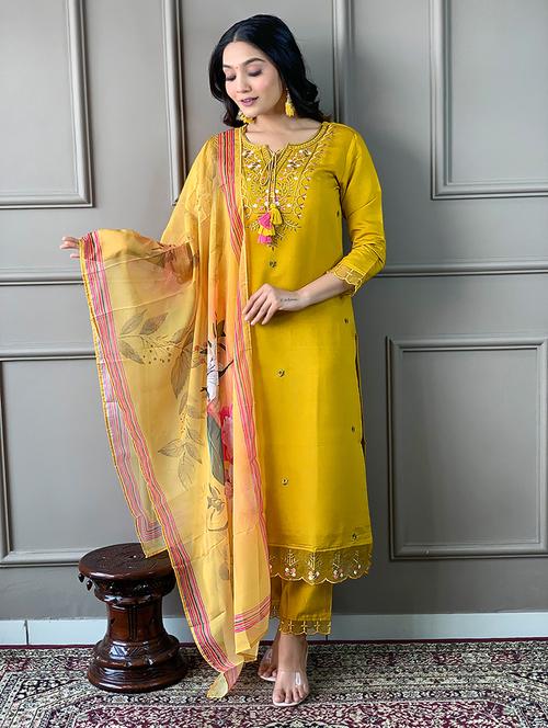 women three quarter sleeve suit set - 21677442 - Very Small Image - 1