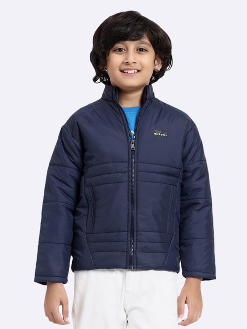 kids long sleeves solid quilted jackets - 21678482 - Very Small Image - 1