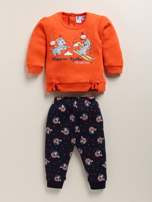 girls floral printed top and bottom set - 21678575 - Very Small Image - 1
