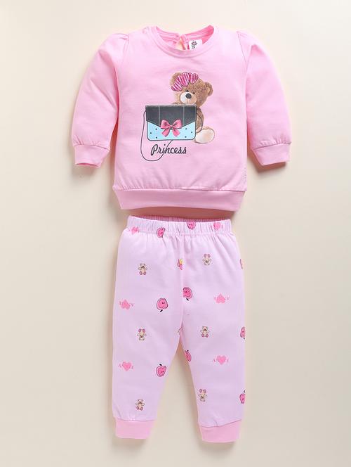 girls floral printed top and bottom set - 21678580 - Very Small Image - 1