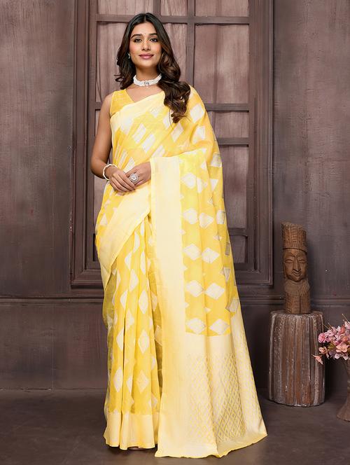 women self design banarasi saree with blouse - 21678778 - Very Small Image - 1